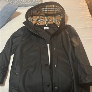 Burberry London Hartlebury Rubberized Coated Rain US 6